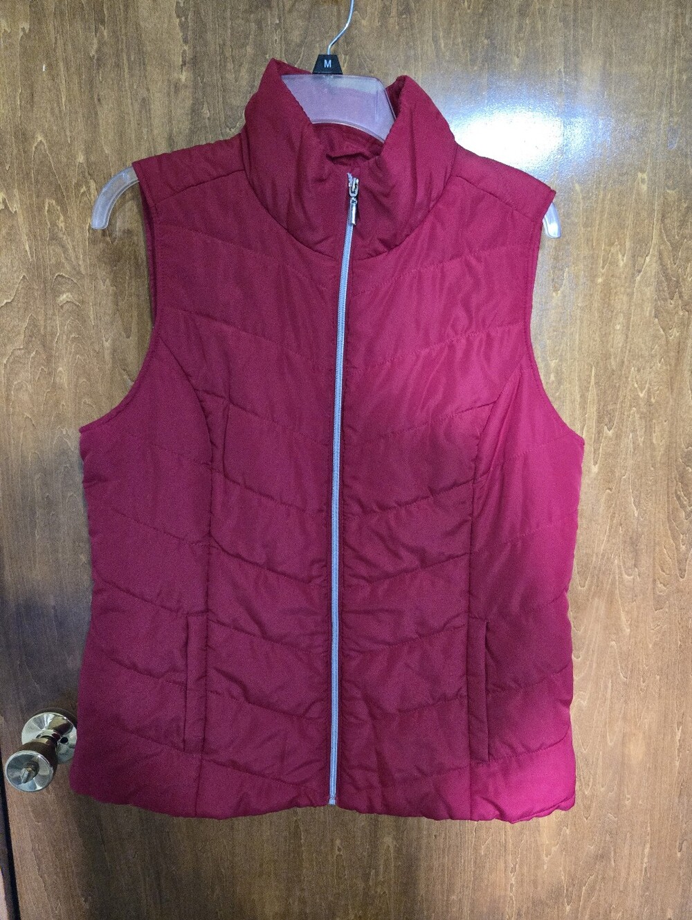 Christopher & Banks Red Quilted Puffer Vest